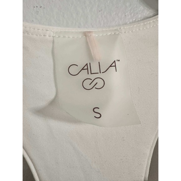 CALIA Casual Athletic White Built In Bra Dress Womens Size S - Picture 5 of 8
